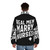 Puffer jacket with "Real Men Marry Nurses" text - men back