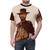 Retro Clint Eastwood portrait t-shirt with cowboy and western-inspired design - men front