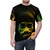 Reggae inspired t-shirt featuring kalonji dreadlocks and rastafarian symbolism - men front