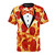 Pepperoni pizza tuxedo print design on a t-shirt