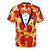 Pepperoni pizza tuxedo print design on a t-shirt - Back