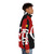 Flamengo football puffer jacket in red and black colors - men side right