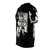 Black and white graffiti art t-shirt inspired by the music of Charly Garcia from Argentina - men left