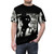 Black and white graffiti art t-shirt inspired by the music of Charly Garcia from Argentina - men front