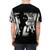 Black and white graffiti art t-shirt inspired by the music of Charly Garcia from Argentina - men back
