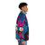 Ray Charles inspired blues puffer jacket - men side right