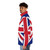 Union Jack puffer jacket with UK flag design - men side left