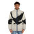 Raven Puffer Jacket with Sketch and Drip Design - men front