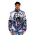 White Tiger Puffer Jacket with Legendary Animal Design - men front