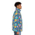 Nineties-inspired dinosaur print puffer jacket - men side right