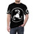 A high-quality t-shirt featuring a disc design inspired by the iconic Bicep music group. - men front