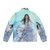 White Buffalo Calf Woman Puffer Jacket featuring a legendary Native American figure - Back