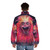 Firey puffer jacket inspired by the Labyrinth movie creatures - men back