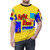 Retro-style t-shirt featuring pixel art design of classic Sega character Alex Kidd - men front