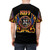 Graphic t-shirt featuring a retro-inspired design with the iconic Kiss band members and rock imagery - men back