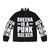 Ramones Xiv White Puffer Jacket with Punk Rock Inspired Design