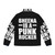 Ramones Xiv White Puffer Jacket with Punk Rock Inspired Design - Back
