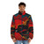 Fire fish puffer jacket, a warm and stylish winter jacket. - men front