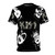 Vintage-style t-shirt with classic rock band Kiss logo and fan art design