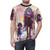 Vibrant t-shirt design featuring characters from the popular animated series Adventure Time - men front