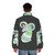 Ram Legendary Animals Puffer Jacket featuring a colorful, abstract design of a ram, representing the Aries zodiac sign and a spirit animal - men back