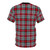 Clan Metcalf inspired tartan pattern printed on a high-quality t-shirt - Back