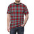 Clan Metcalf inspired tartan pattern printed on a high-quality t-shirt - men front