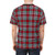 Clan Metcalf inspired tartan pattern printed on a high-quality t-shirt - men back