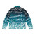 Whale shark pattern puffer jacket, featuring a colorful and playful design inspired by the ocean's marine life. - Back