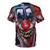 Pastel-style graphic tee featuring a killer clown design - Back