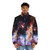Westerlund 2 Puffer Jacket featuring a cosmic nebula design - men front