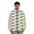 Kiss The Band Rainbow Tie Dye Puffer Jacket with Band Logo - men front