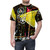 Surreal, artistic image of a cinema scene with projector, camera, and other movie elements on a t-shirt - men front