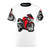 Unisex t-shirt with a cool motorcycle design and rider