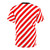 Stylish abstract diagonal striped t-shirt for a modern and trendy look - Back