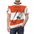 Artistic music-themed t-shirt design featuring stylized typography - men front