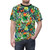 Tropical jungle-inspired t-shirt with vibrant watercolor birds, flowers, and monstera leaves - men front