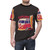 Stylish retro t-shirt featuring an all-over print design with adventure, travel, and lifestyle graphics. - men front