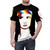 Juliette Lewis inspired all-over print t-shirt featuring the actress and singer's iconic look - men front