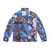 A puffer jacket featuring a fight club and motorcross inspired design - Back