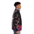 Fight Club-inspired puffer jacket with Tyler Durden smoking dynamite - men side right