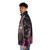 Fight Club-inspired puffer jacket with Tyler Durden smoking dynamite - men side left