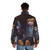 Stylish puffer jacket featuring the cover art of the Weekend 2 album - men back