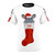 Personalized Christmas stocking chinchilla design printed on a high-quality t-shirt