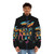 Fight Club inspired retro puffer jacket featuring Tyler Durden's iconic style - men front