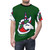 A t-shirt featuring a Christmas-themed unicorn design - men front