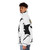 Rage Flower Bomber Stencil Puffer Jacket featuring a Banksy-inspired design - men side left