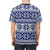 Knitted Christmas sweater pattern design on a t-shirt - men back