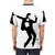 A stylish black and white t-shirt featuring the art and music of Christine and The Queens, a renowned French singer and dancer. - men back