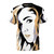 Chrissy Costanza inspired black t-shirt with fratesimo digital art design
